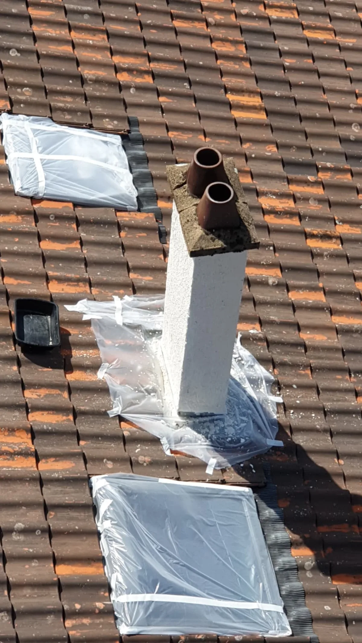 Réfection de souche de cheminée et solins en zinc — ZD Habitat Sur